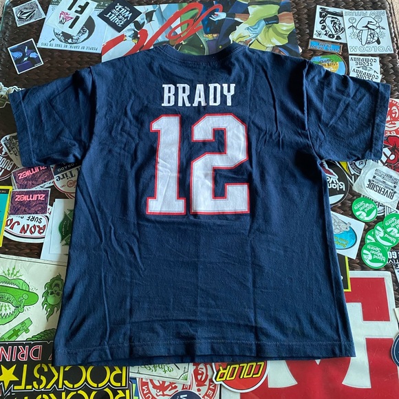 NFL Shirts & Tops | New England Patriots Tom Brady TShirt Color: Blue Size: 12b - Picture 2 of 3